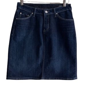 Jag Jeans Size 6 Dark Blue Denim Skirt Classic Fit Western GloveWorks